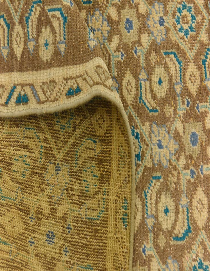 Detail image of  4' 9 x 9' 3  Hand Knotted Ultra Vintage Persian Wool Runner Rug