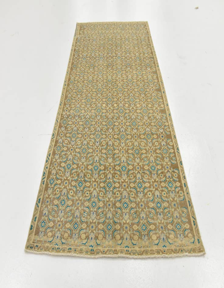 Detail image of  4' 9 x 9' 3  Hand Knotted Ultra Vintage Persian Wool Runner Rug