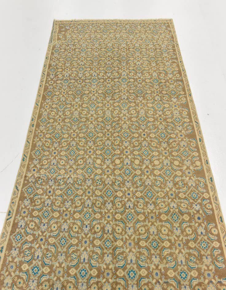 Detail image of  4' 9 x 9' 3  Hand Knotted Ultra Vintage Persian Wool Runner Rug