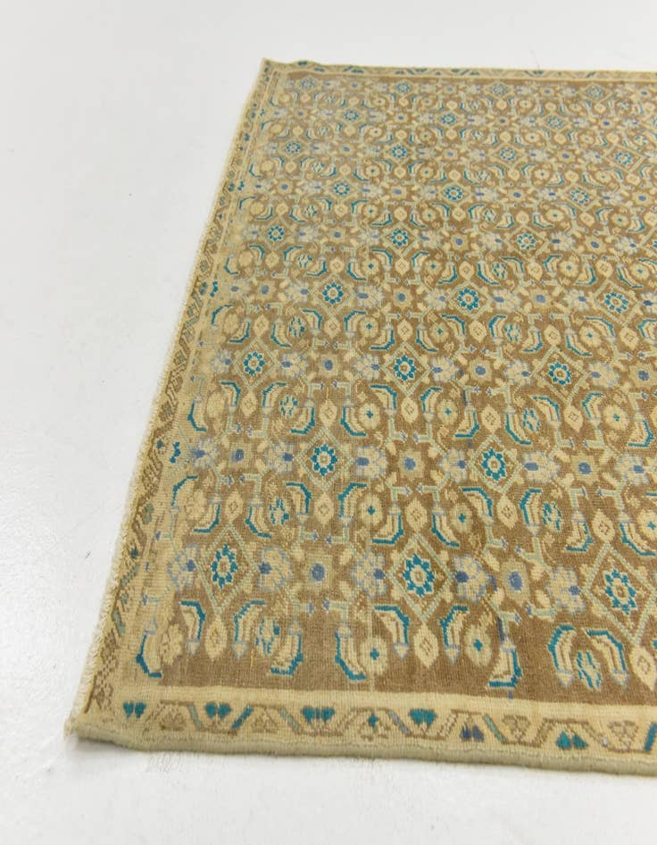 Detail image of  4' 9 x 9' 3  Hand Knotted Ultra Vintage Persian Wool Runner Rug