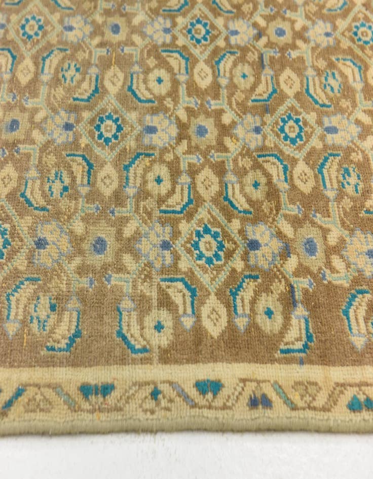 Detail image of  4' 9 x 9' 3  Hand Knotted Ultra Vintage Persian Wool Runner Rug