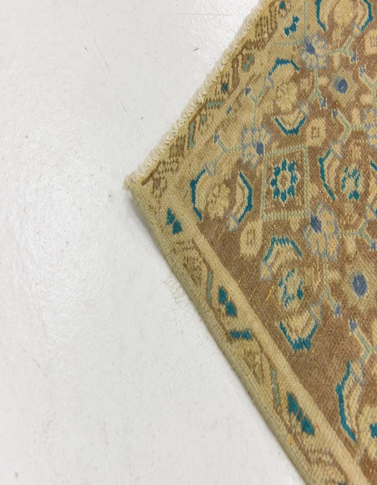 Detail image of  4' 9 x 9' 3  Hand Knotted Ultra Vintage Persian Wool Runner Rug