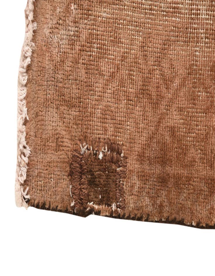 Detail image of  4' x 8'  Hand Knotted Ultra Vintage Persian Wool Runner Rug