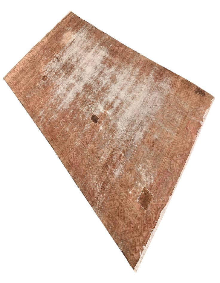 Detail image of  4' x 8'  Hand Knotted Ultra Vintage Persian Wool Runner Rug