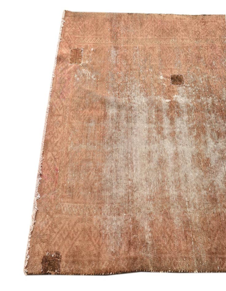 Detail image of  4' x 8'  Hand Knotted Ultra Vintage Persian Wool Runner Rug