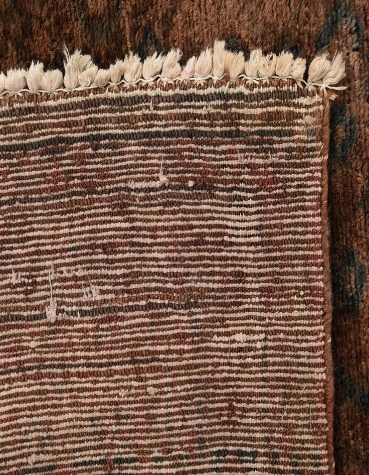 Detail image of  4' x 9' 3  Hand Knotted Ultra Vintage Persian Wool Runner Rug
