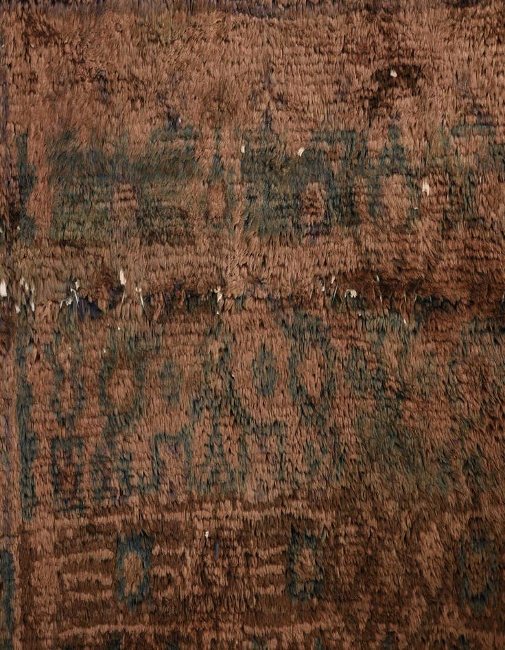 Detail image of  4' x 9' 3  Hand Knotted Ultra Vintage Persian Wool Runner Rug