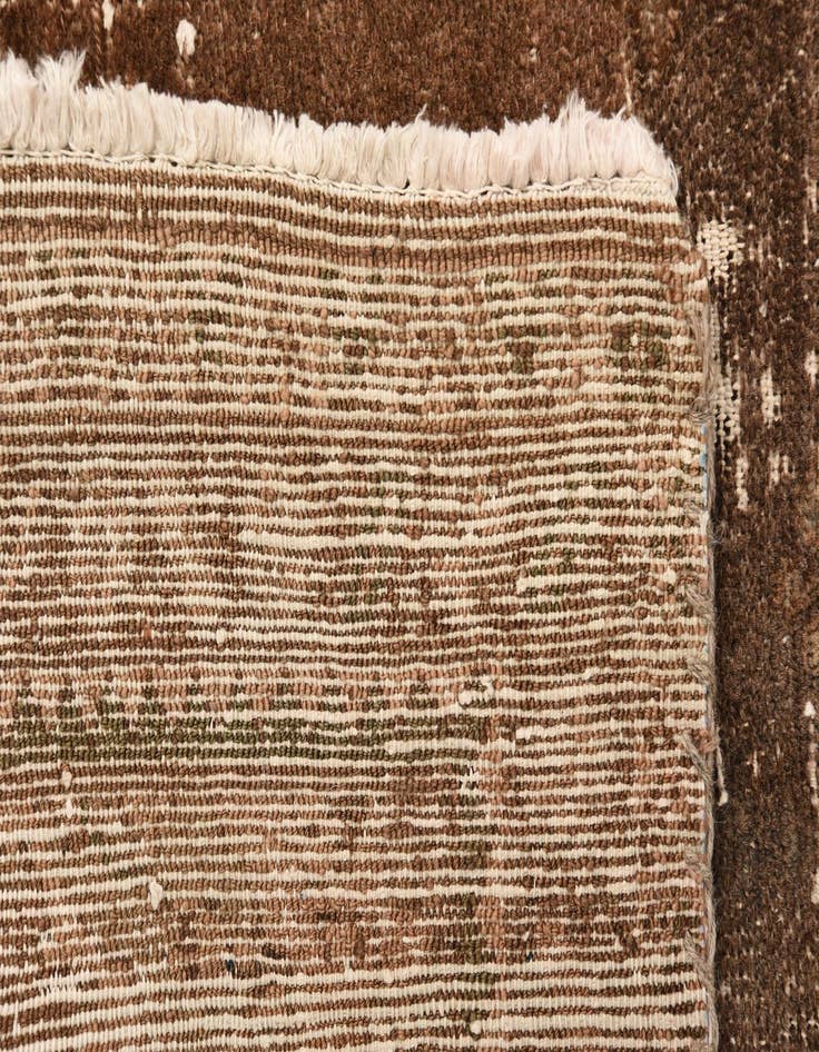 Detail image of  3' 4 x 10'  Hand Knotted Ultra Vintage Persian Wool Runner Rug