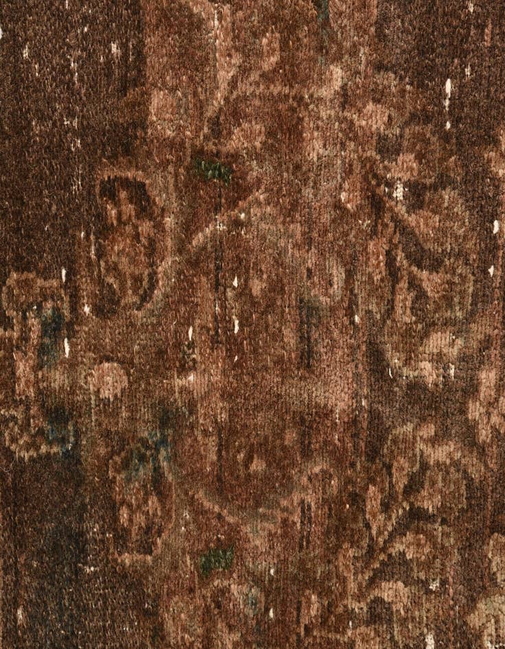 Detail image of  3' 4 x 10'  Hand Knotted Ultra Vintage Persian Wool Runner Rug