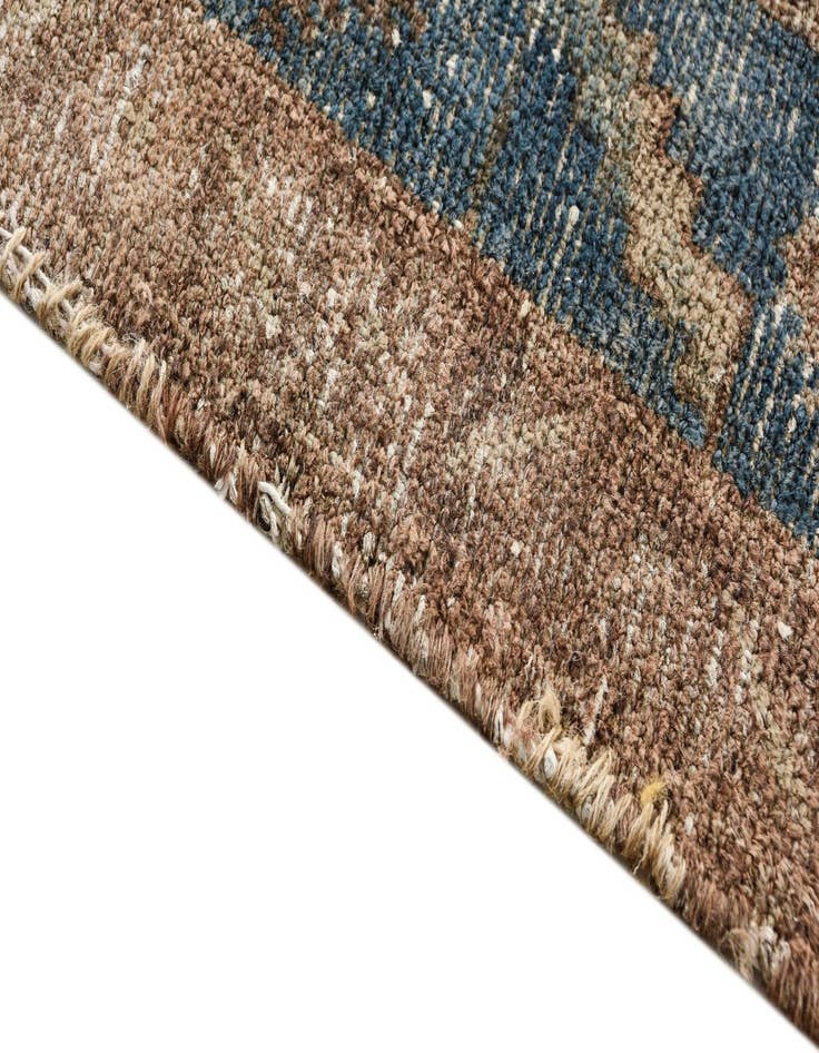 Detail image of  4' 3 x 8' 9  Hand Knotted Ultra Vintage Persian Wool Runner Rug