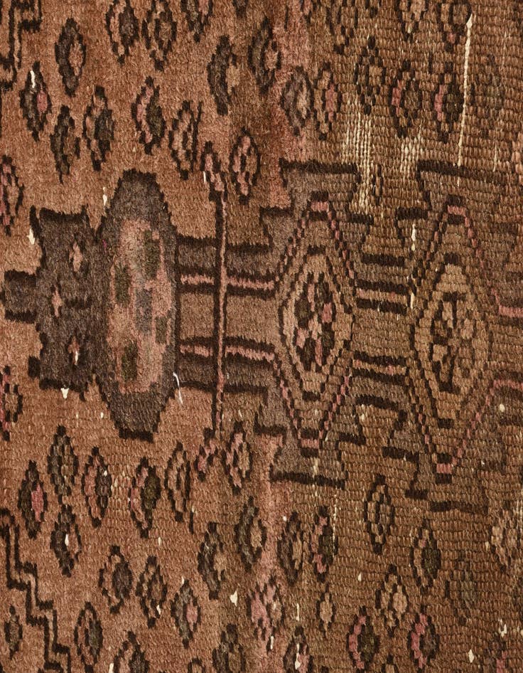Detail image of  3' x 6'  Hand Knotted Ultra Vintage Persian Wool Runner Rug
