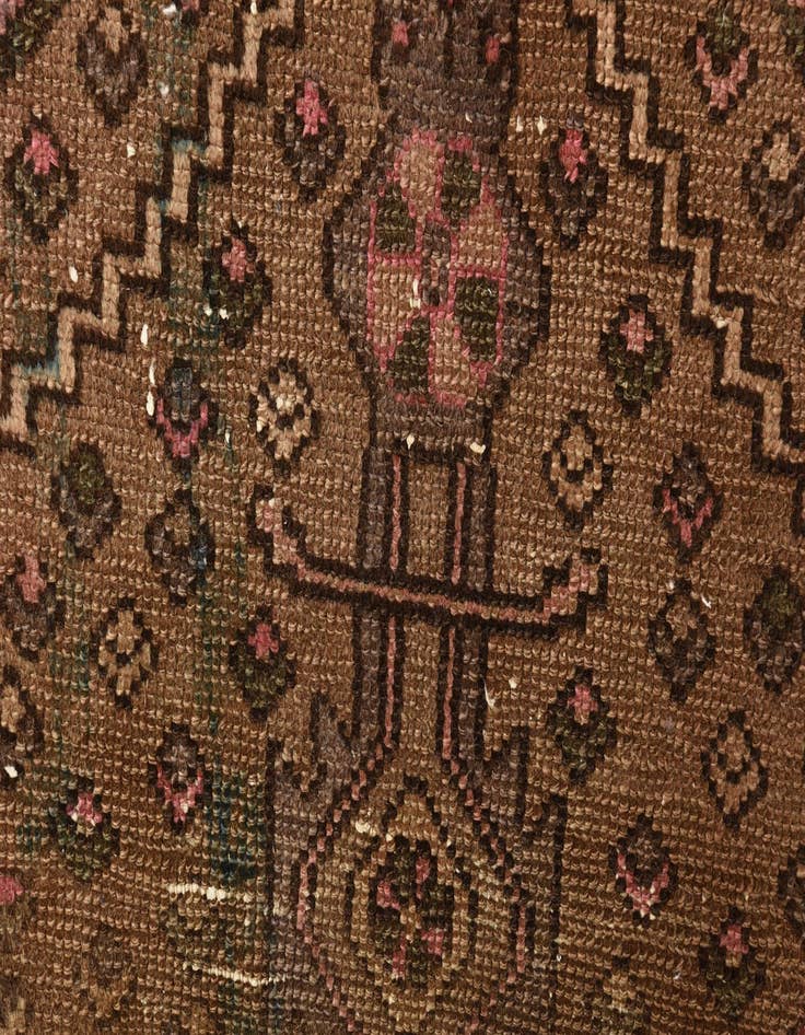 Detail image of  3' x 6'  Hand Knotted Ultra Vintage Persian Wool Runner Rug