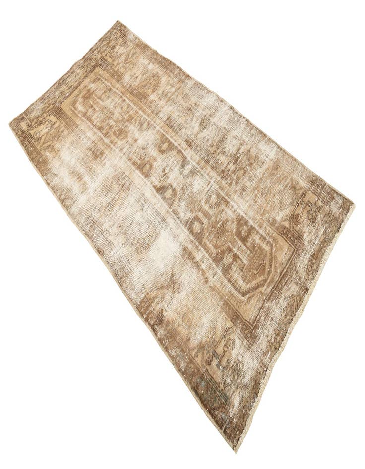 Detail image of  3' 6 x 7' 1  Hand Knotted Ultra Vintage Persian Wool Runner Rug