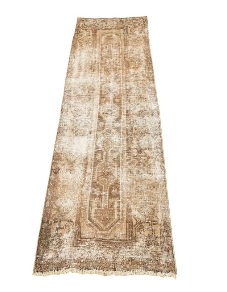 Detail image of  3' 6 x 7' 1  Hand Knotted Ultra Vintage Persian Wool Runner Rug