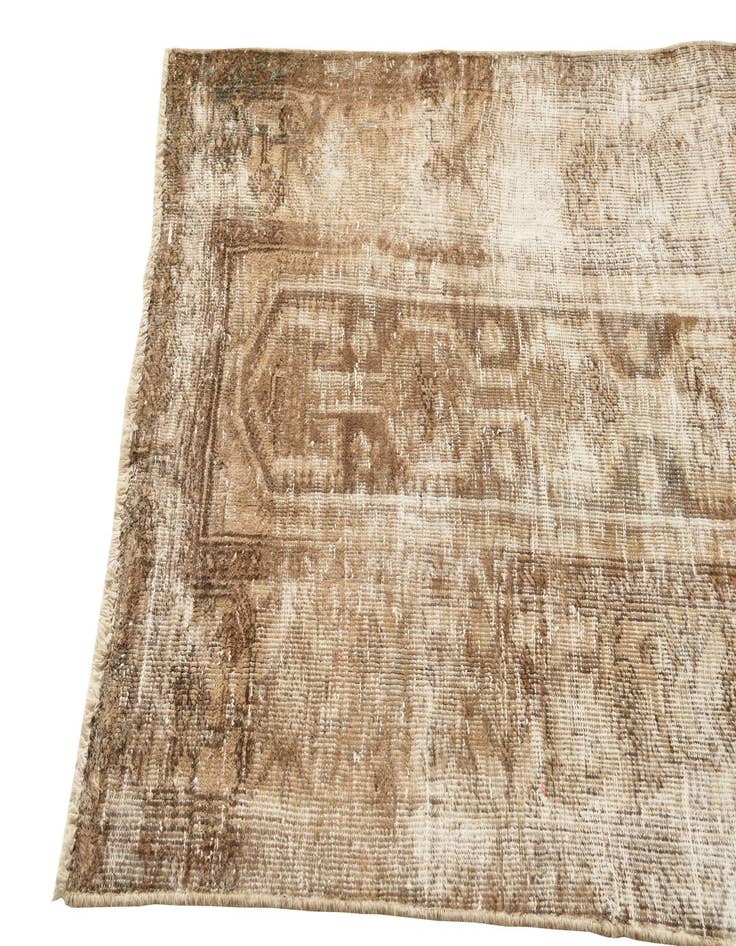 Detail image of  3' 6 x 7' 1  Hand Knotted Ultra Vintage Persian Wool Runner Rug