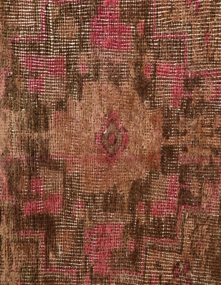 Detail image of  3' 5 x 9' 6  Hand Knotted Ultra Vintage Persian Wool Runner Rug