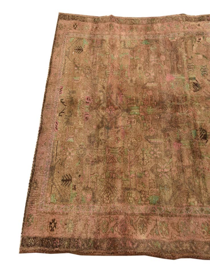 Detail image of  4' x 7'  Hand Knotted Ultra Vintage Persian Wool Runner Rug