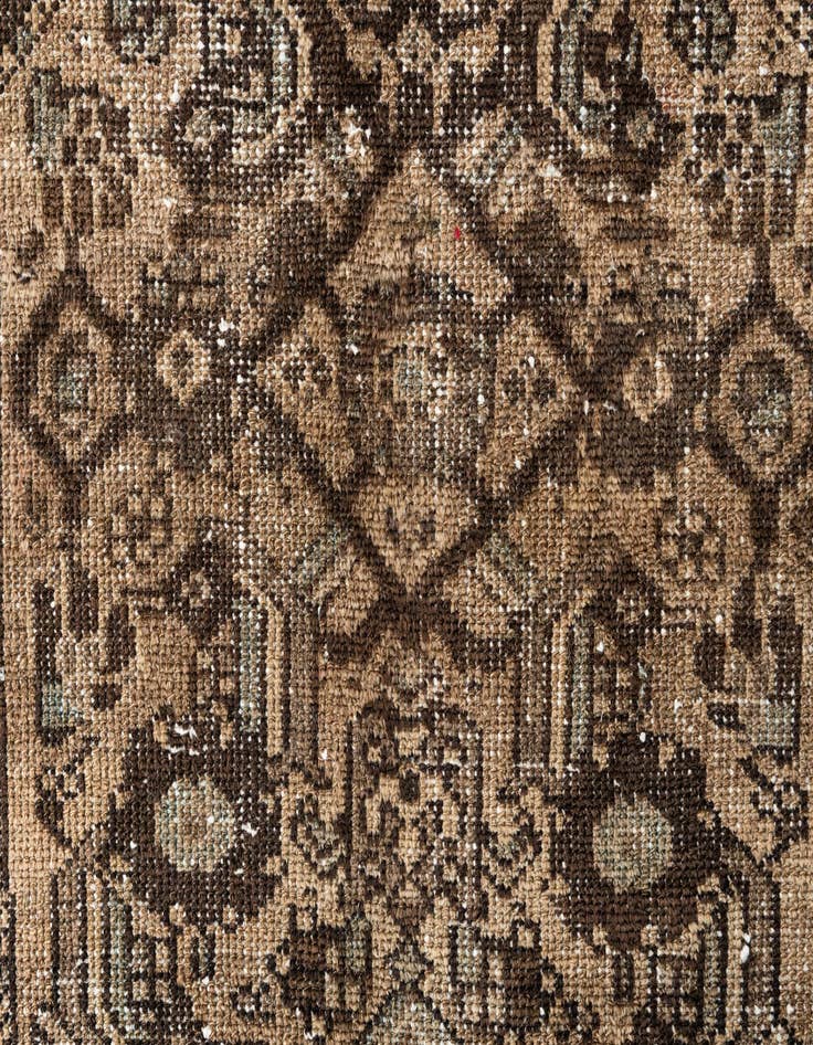 Detail image of 2' 7 x 5' 6 Hand Knotted Ultra Vintage Persian Wool Runner Rug