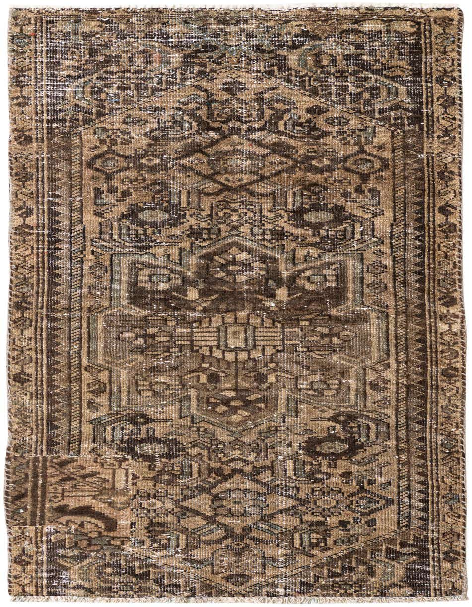 Primary image  2' 7 x 5' 6  Hand Knotted Ultra Vintage Persian Wool Runner Rug