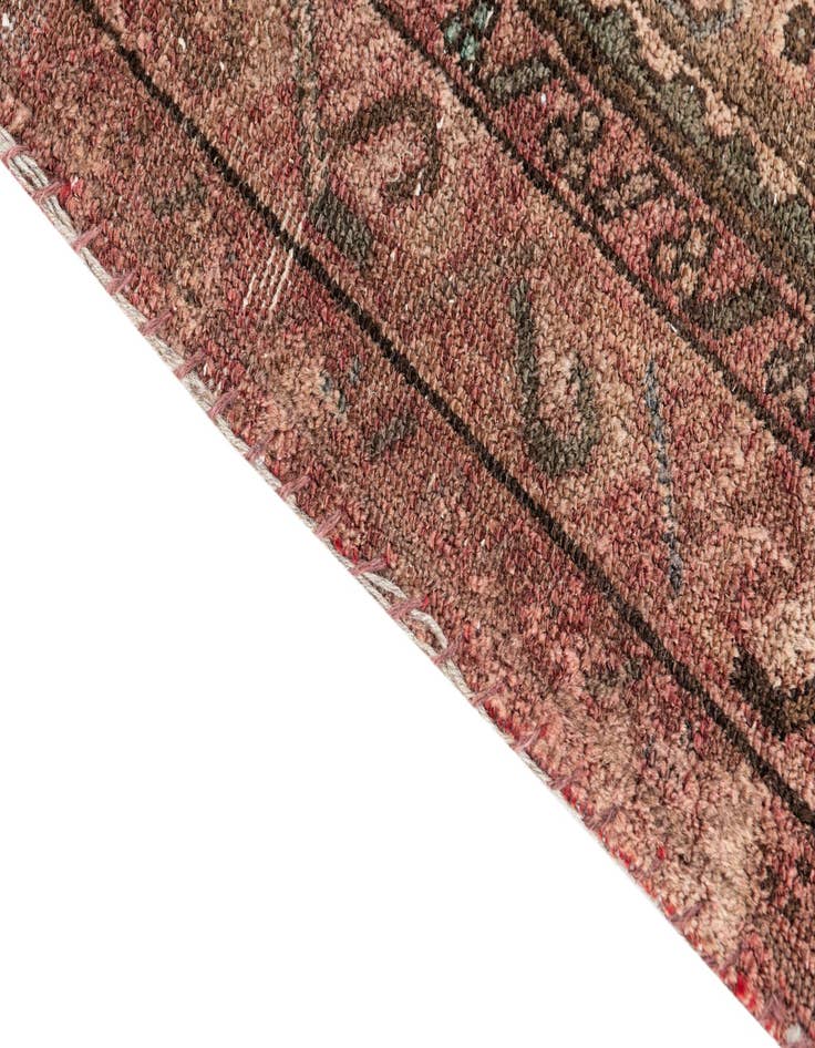 Detail image of  3' 10 x 8' 2  Hand Knotted Ultra Vintage Persian Wool Runner Rug