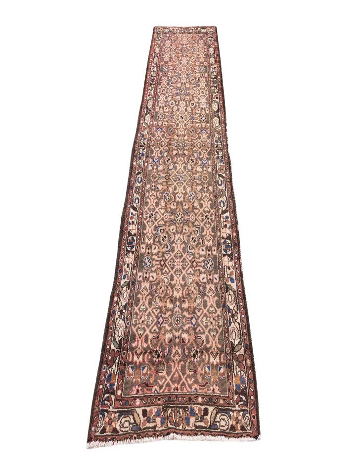 Detail image of  2' 10 x 9' 8  Hand Knotted Ultra Vintage Persian Wool Runner Rug