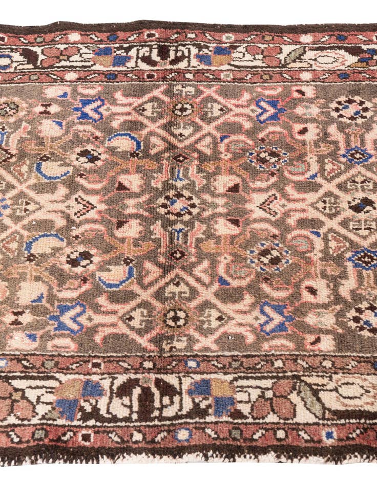 Detail image of  2' 10 x 9' 8  Hand Knotted Ultra Vintage Persian Wool Runner Rug
