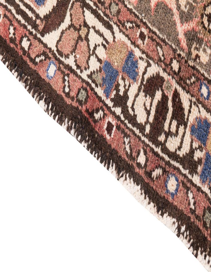 Detail image of  2' 10 x 9' 8  Hand Knotted Ultra Vintage Persian Wool Runner Rug