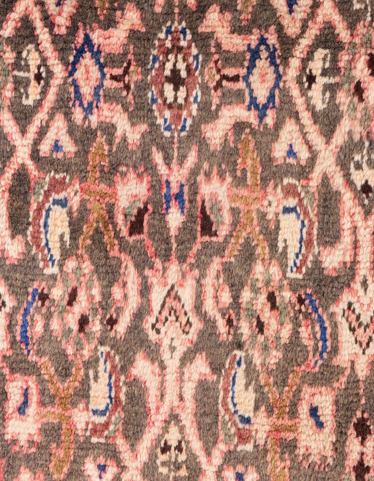 Detail image of  2' 10 x 9' 8  Hand Knotted Ultra Vintage Persian Wool Runner Rug