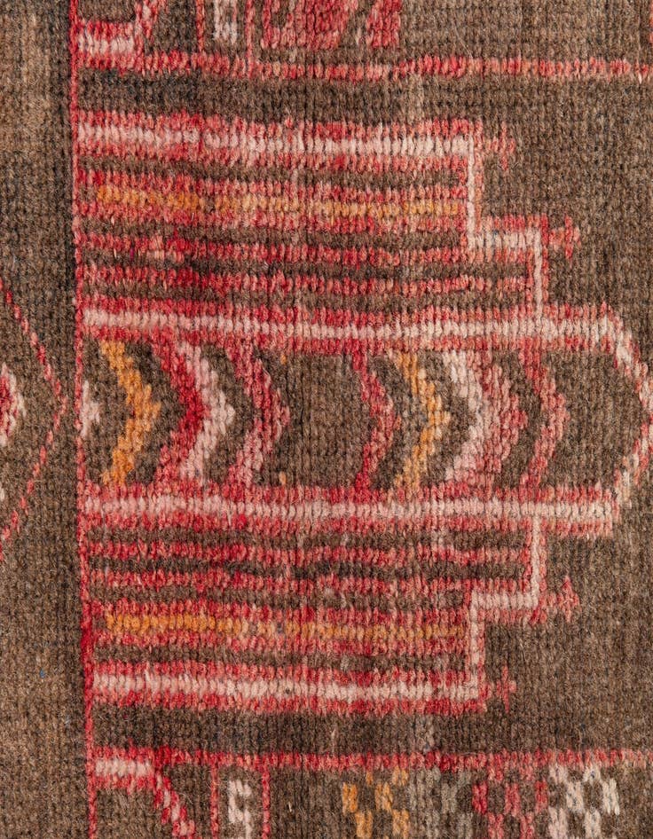 Detail image of  2' 3 x 4' 5  Hand Knotted Ultra Vintage Persian Wool Runner Rug