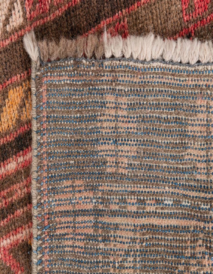 Detail image of  2' 3 x 4' 5  Hand Knotted Ultra Vintage Persian Wool Runner Rug
