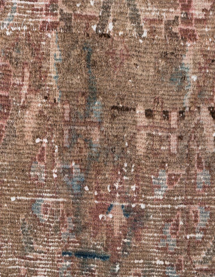 Detail image of  3' 5 x 9' 9  Hand Knotted Ultra Vintage Persian Wool Runner Rug