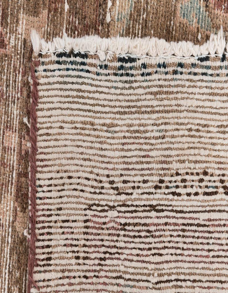 Detail image of  3' 5 x 9' 9  Hand Knotted Ultra Vintage Persian Wool Runner Rug
