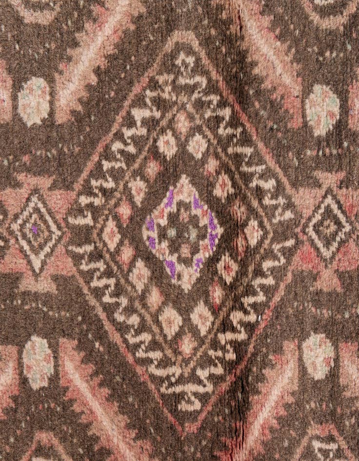Detail image of  2' 6 x 5' 1  Hand Knotted Ultra Vintage Persian Wool Runner Rug