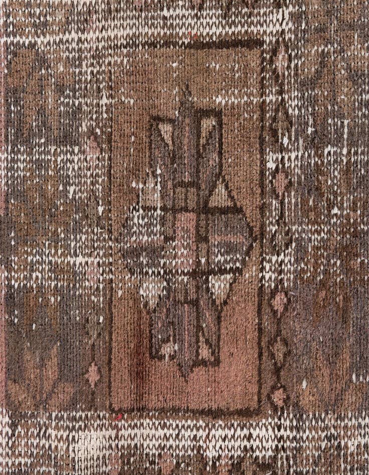 Detail image of  3' 2 x 6' 2  Hand Knotted Ultra Vintage Persian Wool Runner Rug