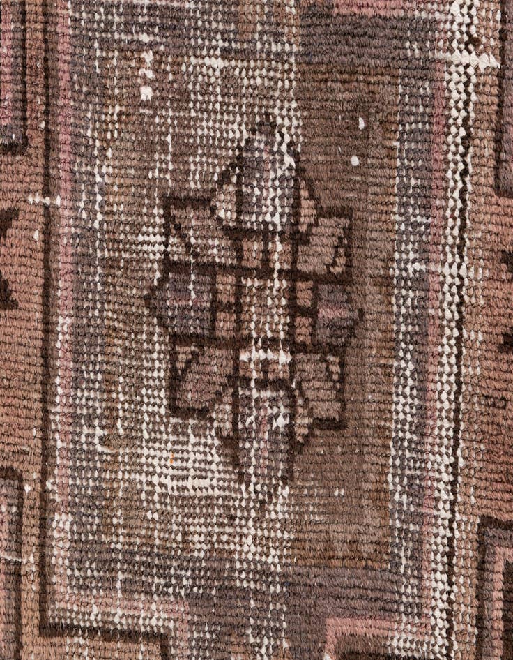 Detail image of  3' 2 x 6' 2  Hand Knotted Ultra Vintage Persian Wool Runner Rug