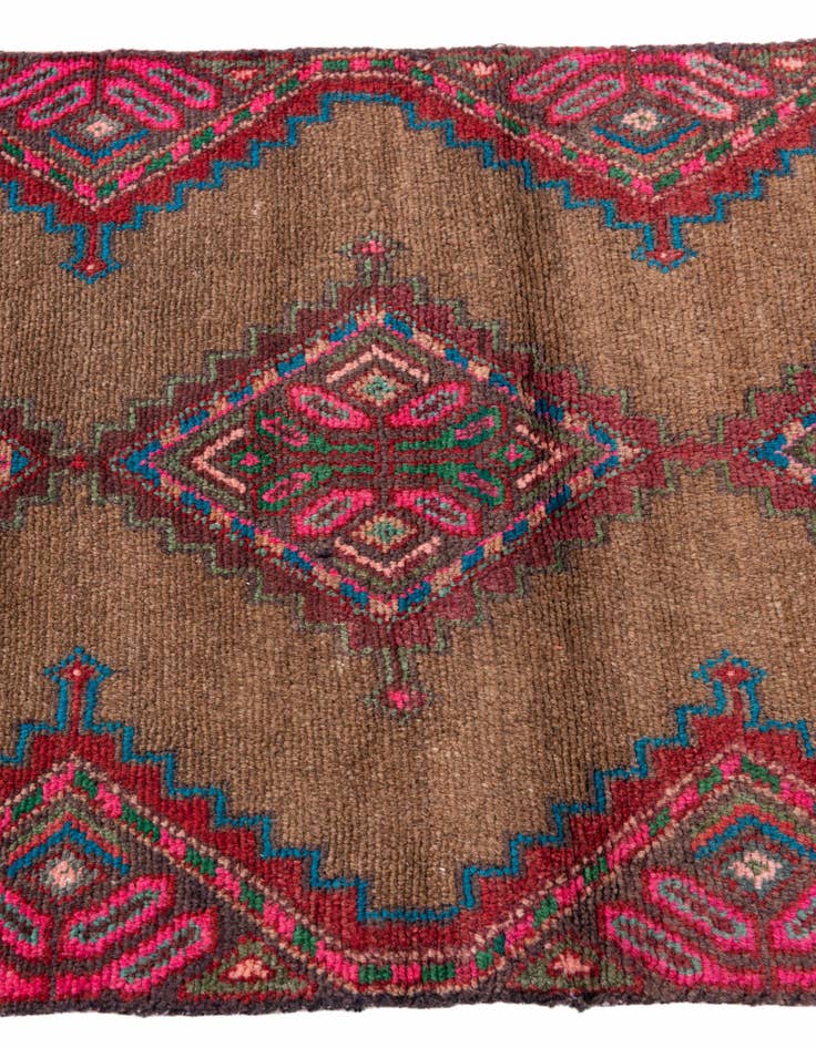 Detail image of  2' 3 x 5' 4  Hand Knotted Ultra Vintage Persian Wool Runner Rug