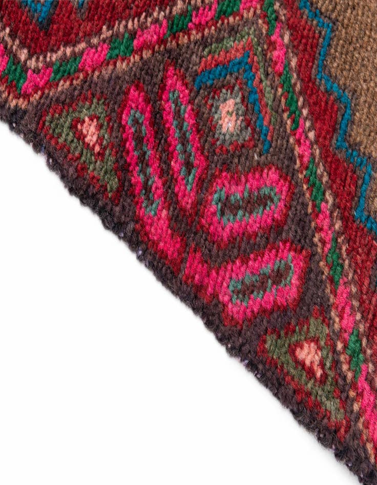 Detail image of  2' 3 x 5' 4  Hand Knotted Ultra Vintage Persian Wool Runner Rug