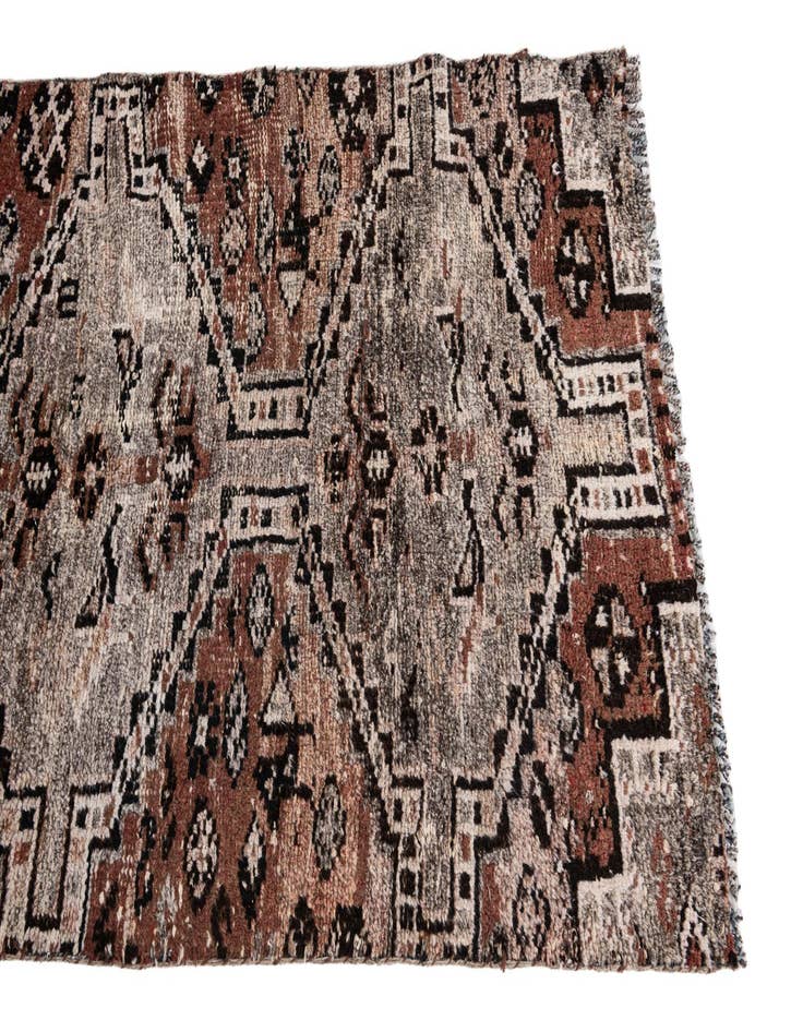 Detail image of  2' 10 x 6' 8  Hand Knotted Ultra Vintage Persian Wool Runner Rug