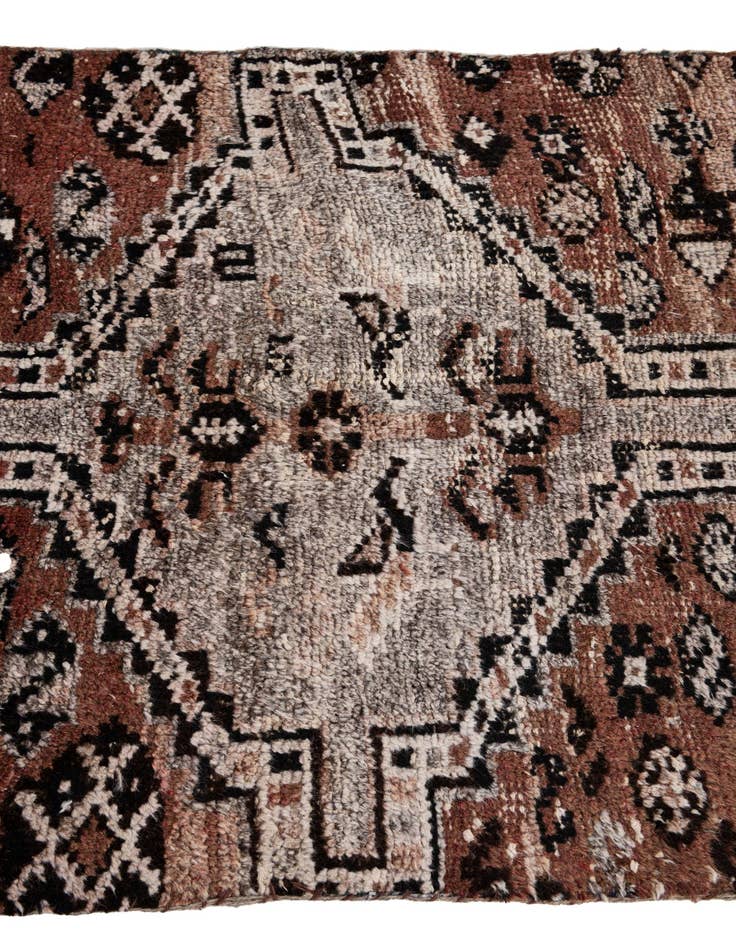 Detail image of  2' 10 x 6' 8  Hand Knotted Ultra Vintage Persian Wool Runner Rug