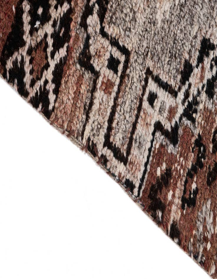 Detail image of  2' 10 x 6' 8  Hand Knotted Ultra Vintage Persian Wool Runner Rug