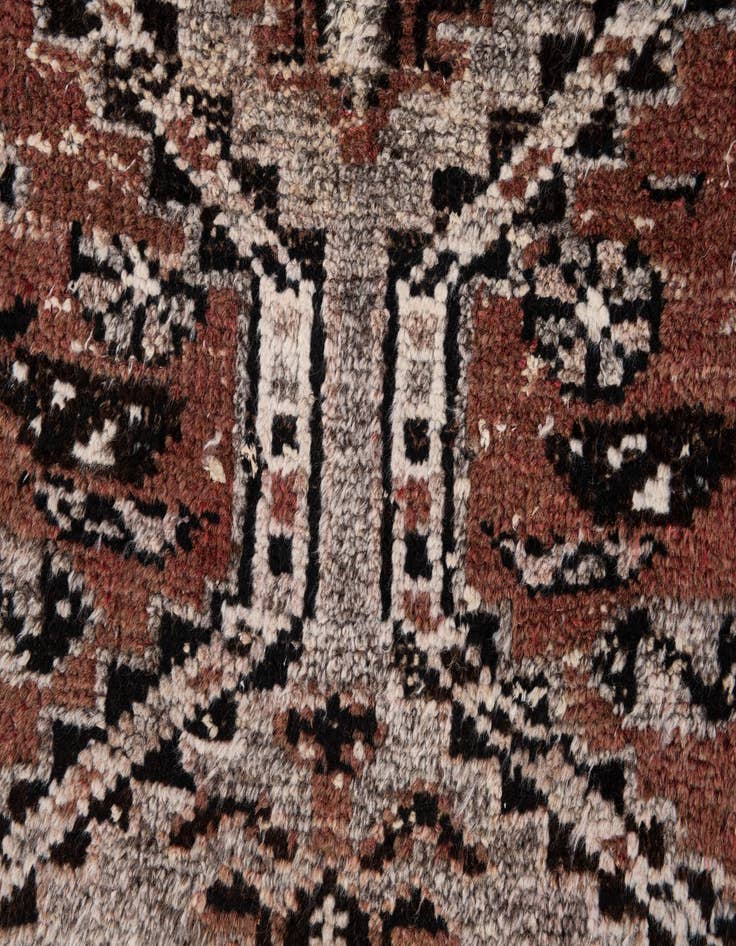 Detail image of  2' 10 x 6' 8  Hand Knotted Ultra Vintage Persian Wool Runner Rug