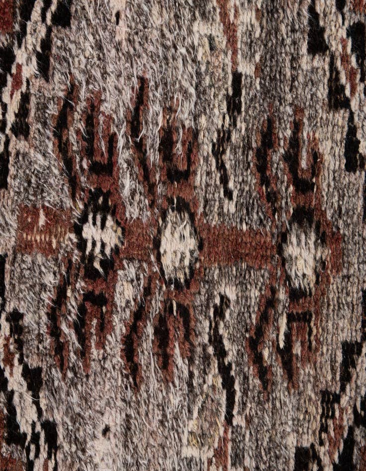 Detail image of  2' 10 x 6' 8  Hand Knotted Ultra Vintage Persian Wool Runner Rug