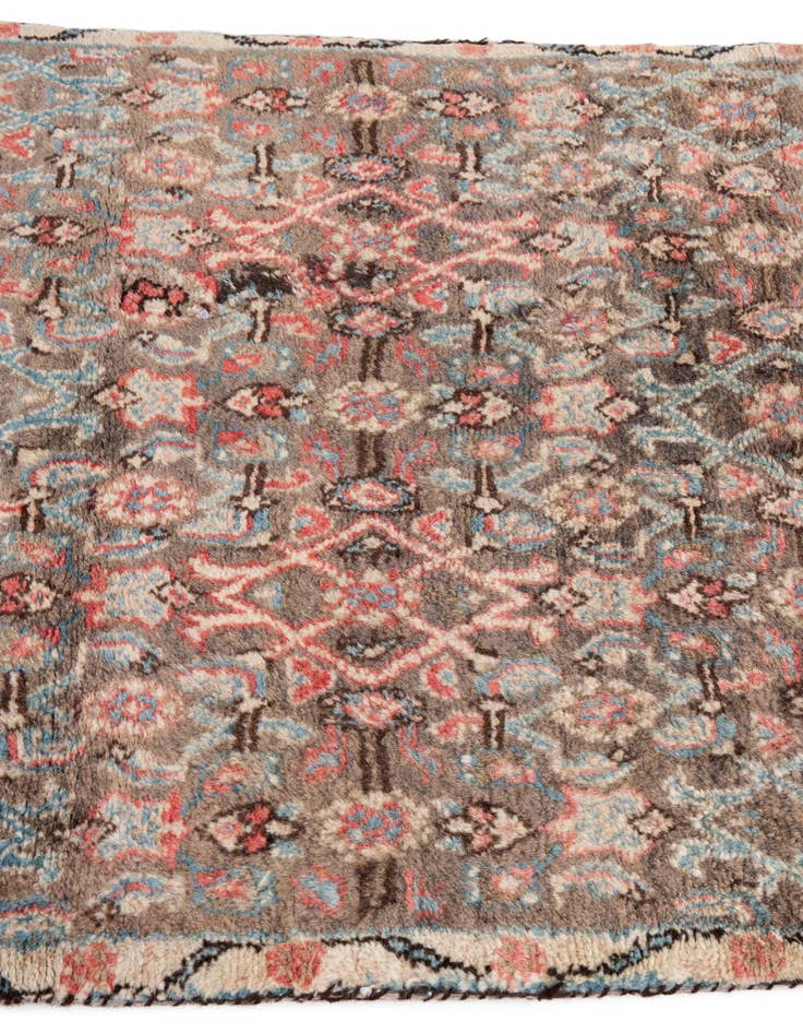 Detail image of  2' 9 x 8' 8  Hand Knotted Ultra Vintage Persian Wool Runner Rug