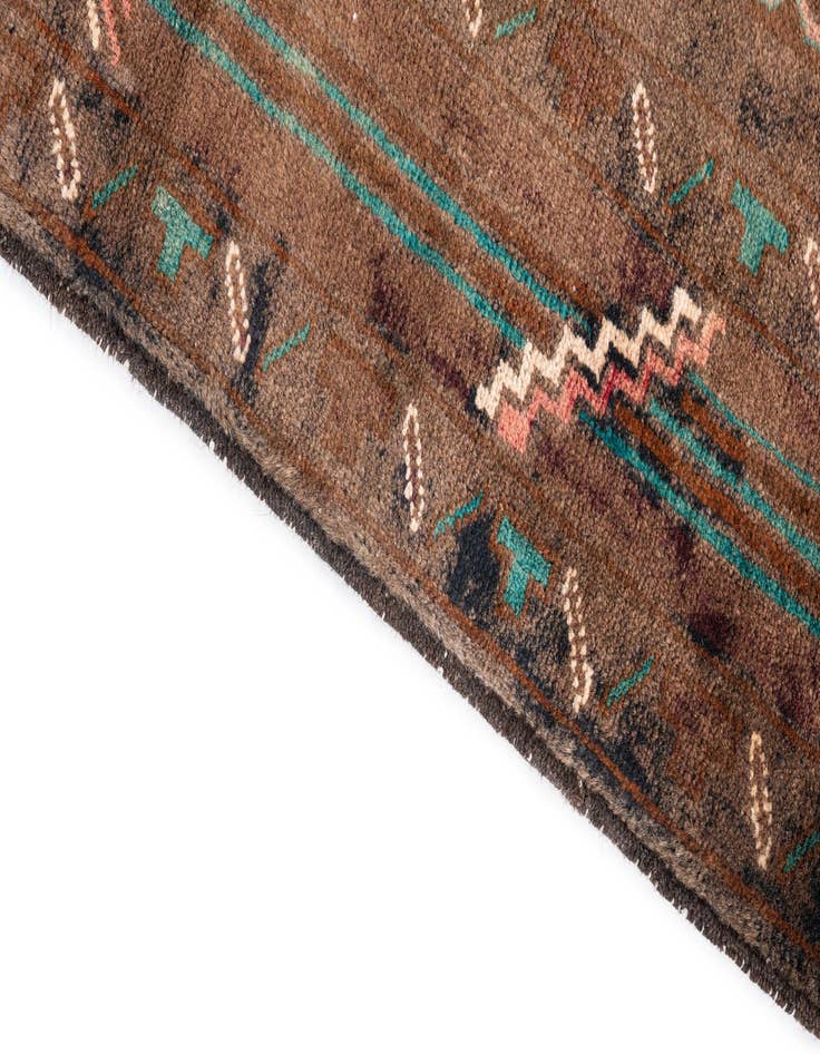 Detail image of  3' 2 x 6' 4  Hand Knotted Ultra Vintage Persian Wool Runner Rug