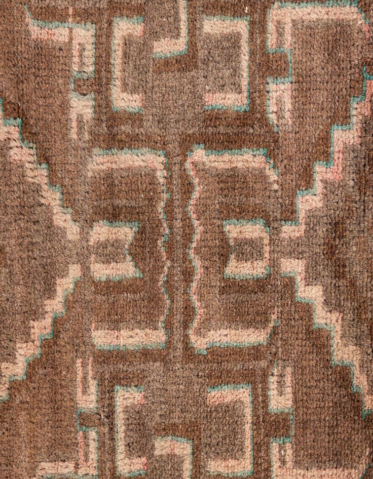 Detail image of  3' 2 x 6' 4  Hand Knotted Ultra Vintage Persian Wool Runner Rug