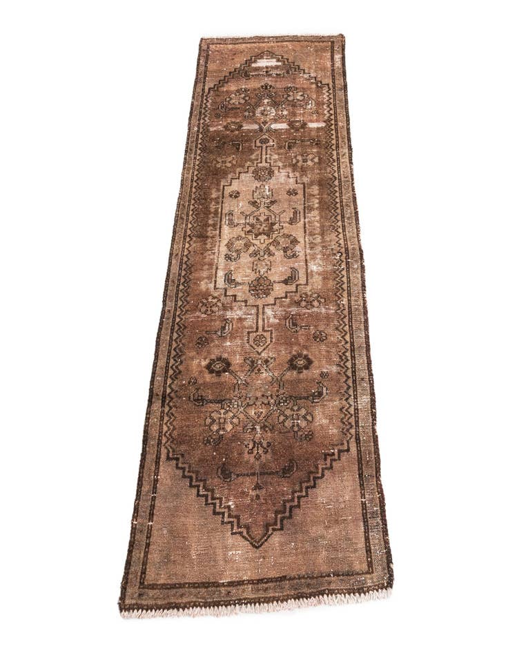 Detail image of  2' 3 x 5' 9  Hand Knotted Ultra Vintage Persian Wool Runner Rug