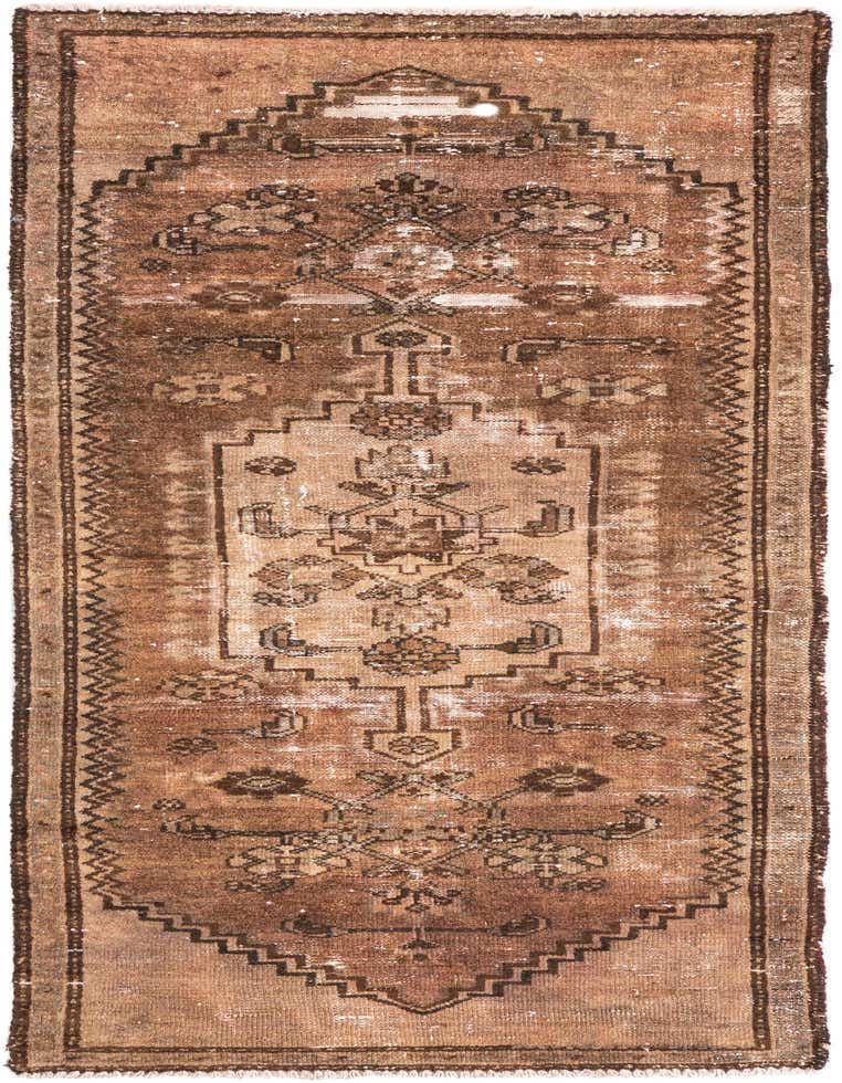 Primary image  2' 3 x 5' 9  Hand Knotted Ultra Vintage Persian Wool Runner Rug