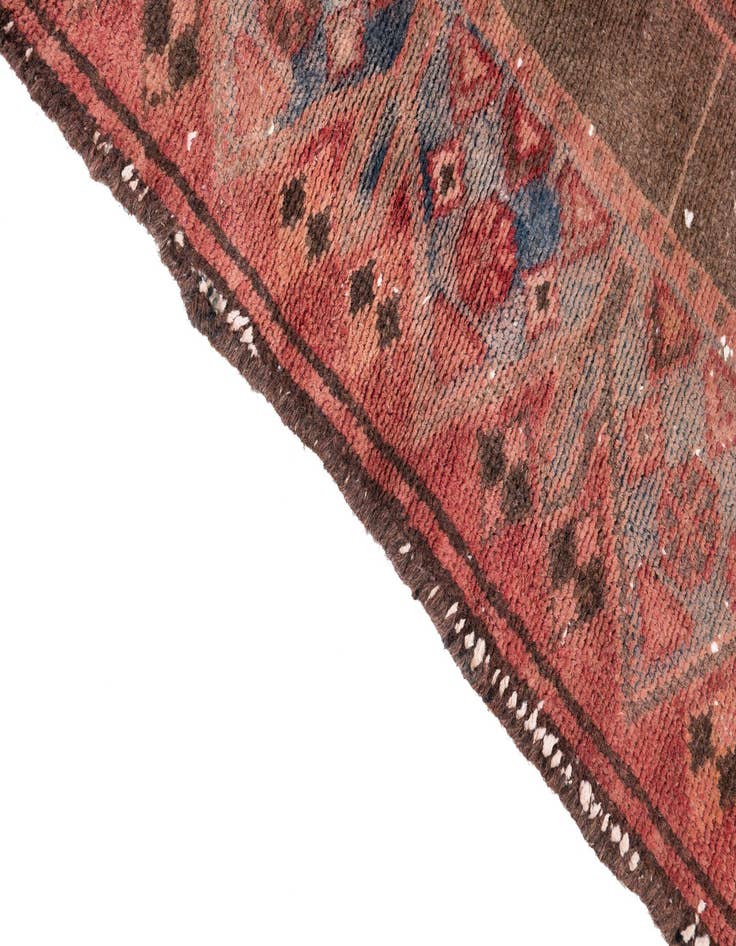 Detail image of  3' 6 x 10' 5  Hand Knotted Ultra Vintage Persian Wool Runner Rug
