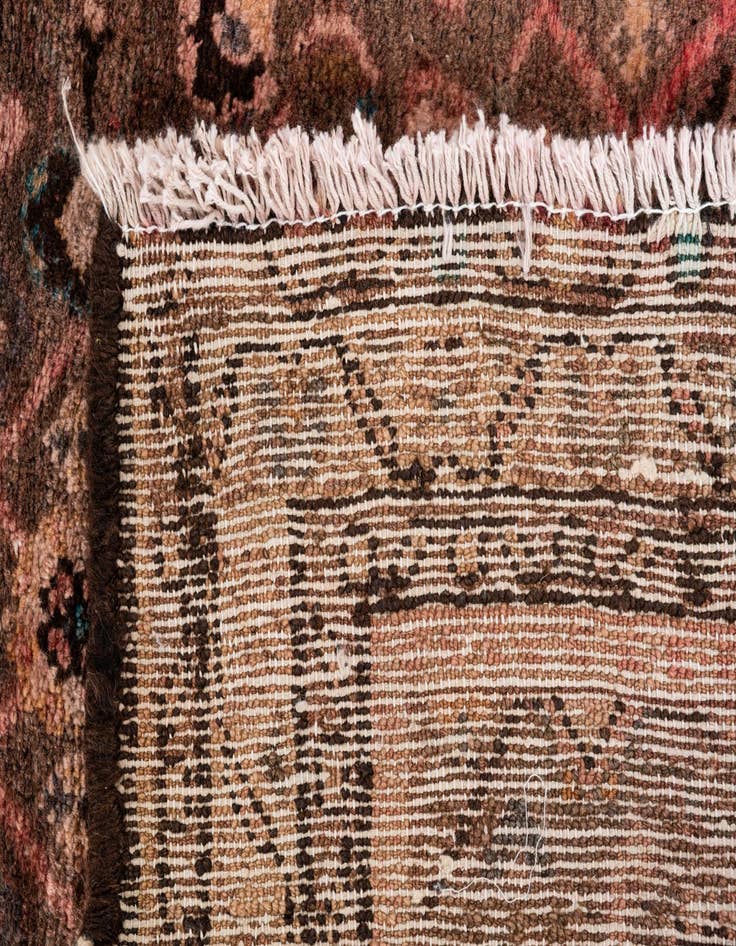 Detail image of  3' 7 x 9' 5  Hand Knotted Ultra Vintage Persian Wool Runner Rug