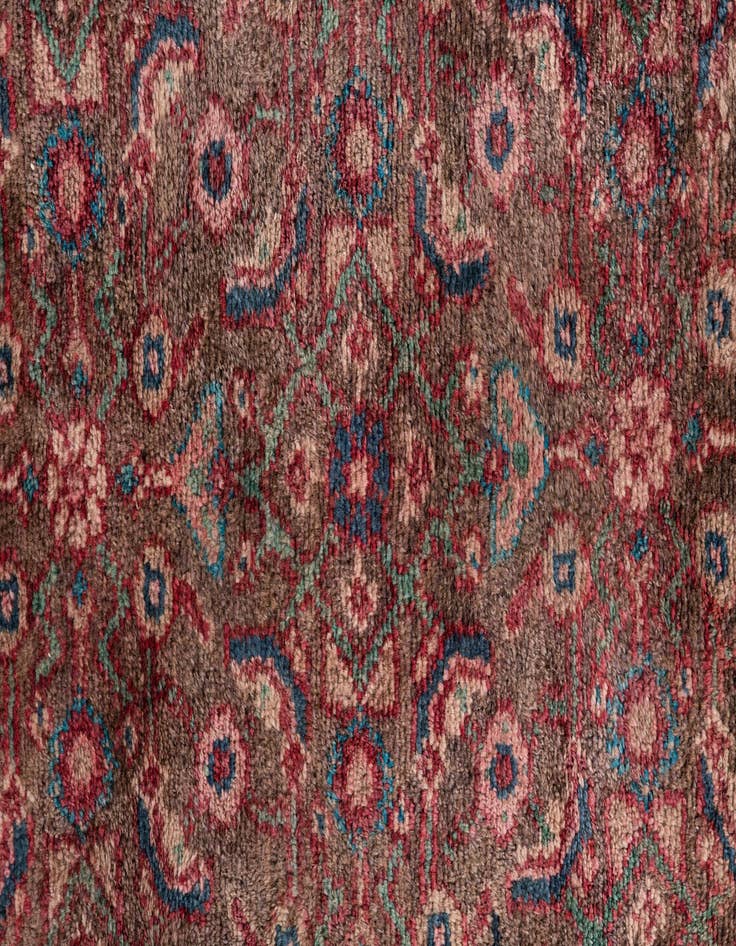 Detail image of  3' 5 x 9' 8  Hand Knotted Ultra Vintage Persian Wool Runner Rug